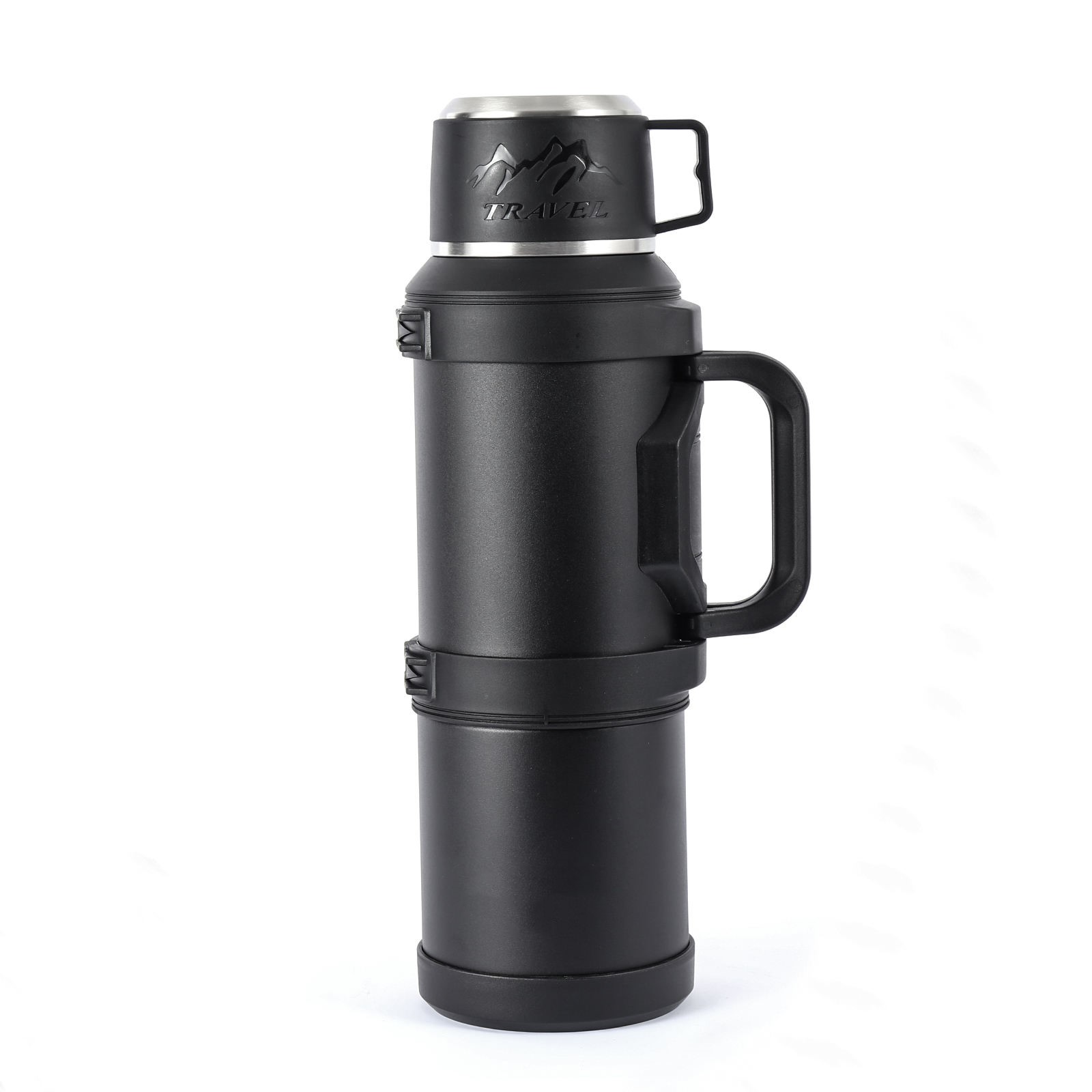 1700ml Insulated Travel Bottle with Handle, Ideal for Hiking and Camping
