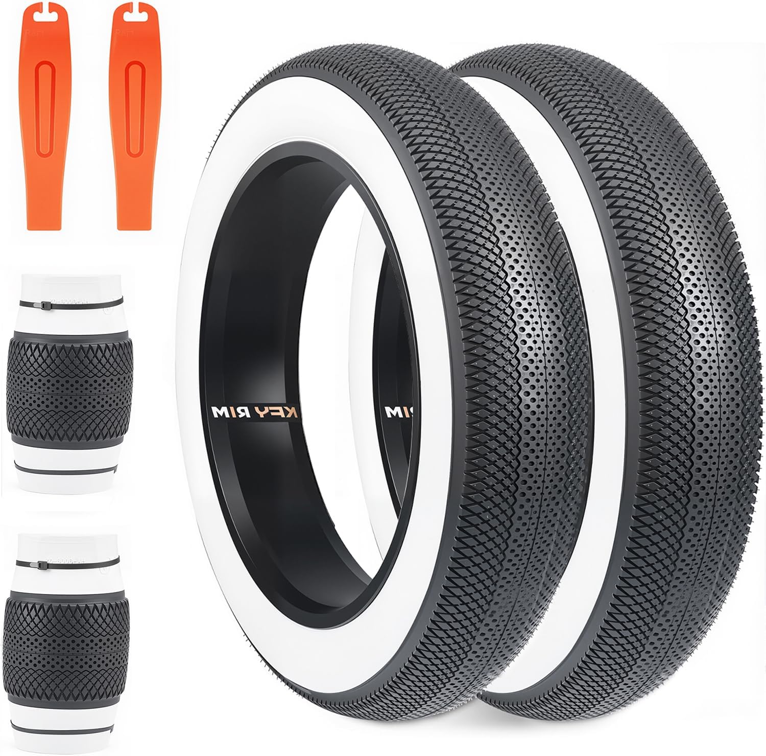 fat tire mountain bike tyre set with valves sealant and tire levers