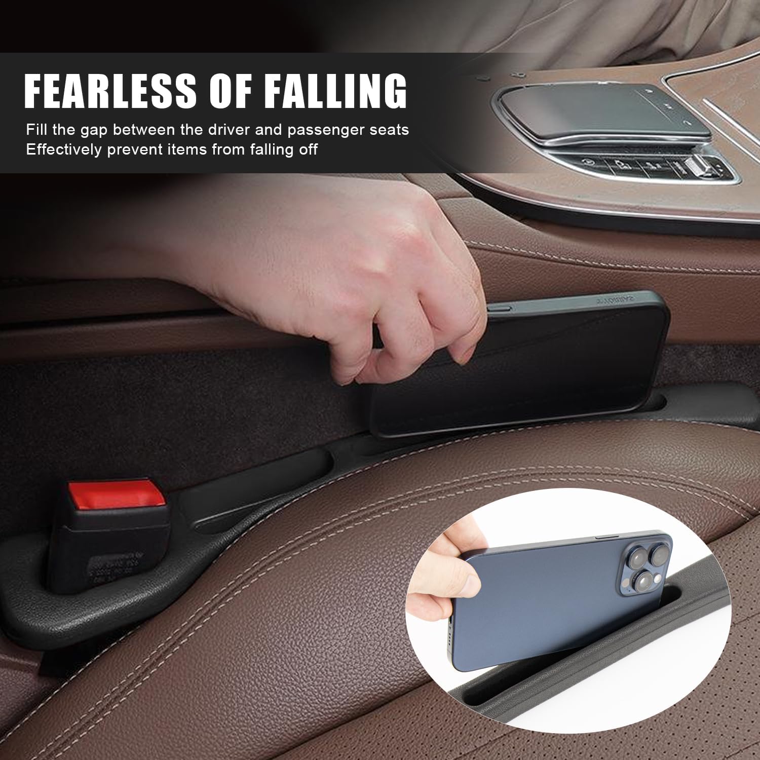 Universal Car Seat Gap Filler Set (2 Pack) – Auto Seat Gap Organizer for Cars, SUVs & Trucks€13.99KUANDIANYUNDONG