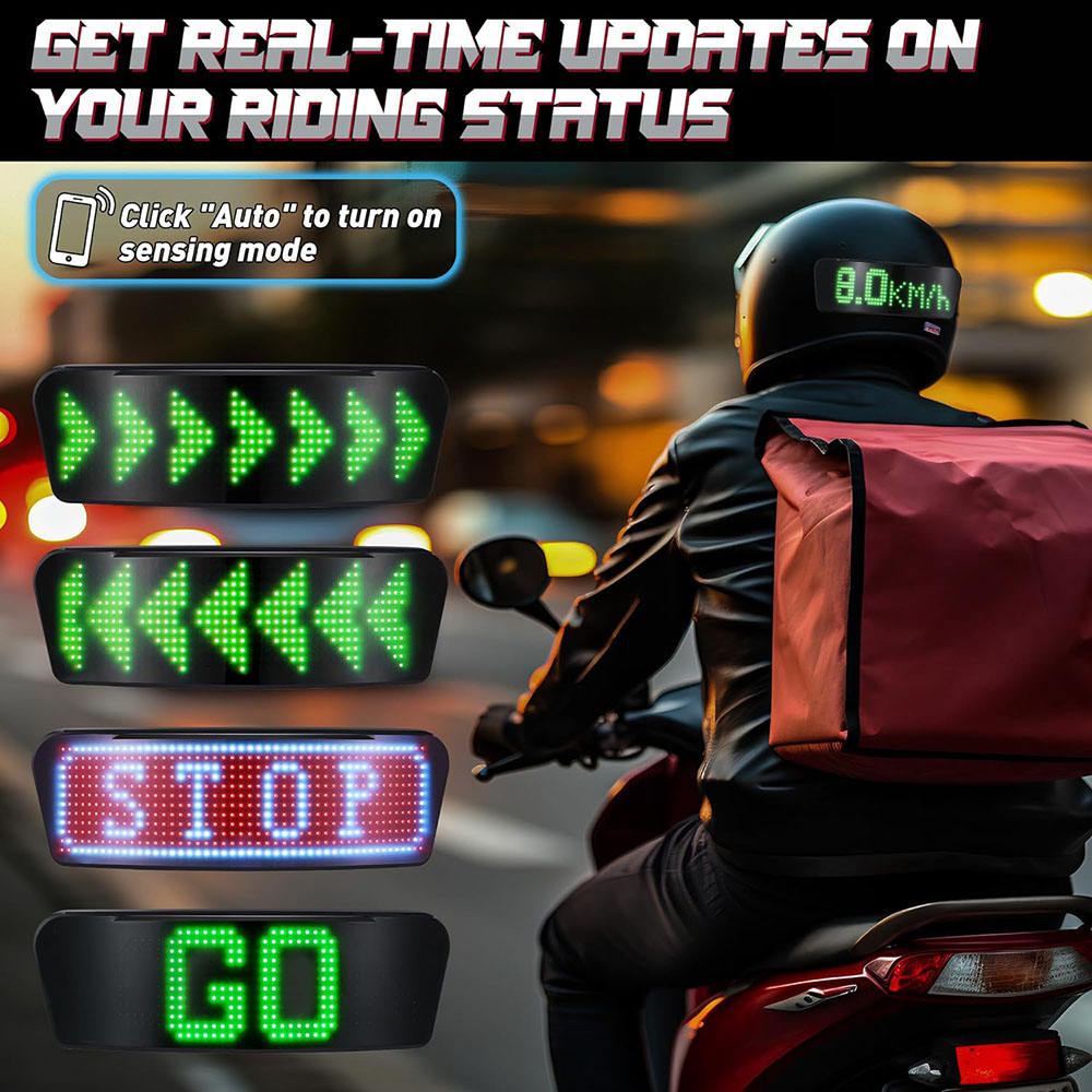All-Color LED Helmet Panel with Bluetooth App Control Text Animation and Graffiti Display