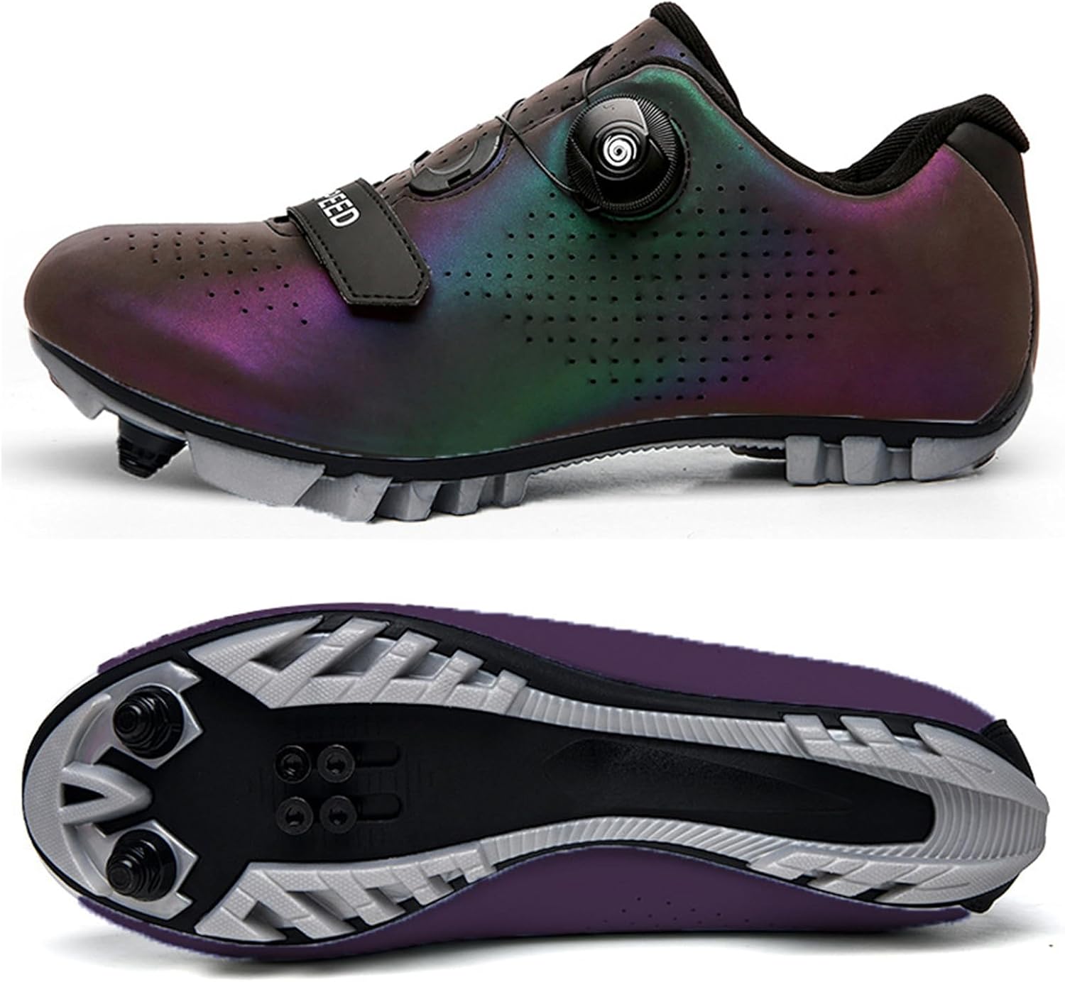 color shifting road cycling shoes SPD-SL compatible clipless bike shoes with carbon sole