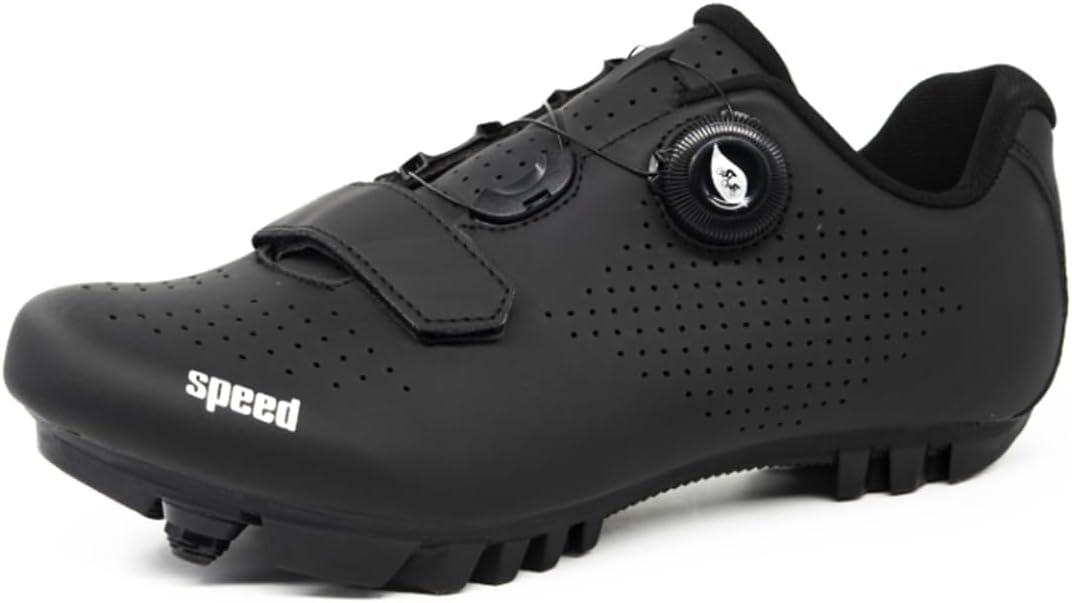 black road cycling shoes clipless bike shoes for road cycling and indoor training