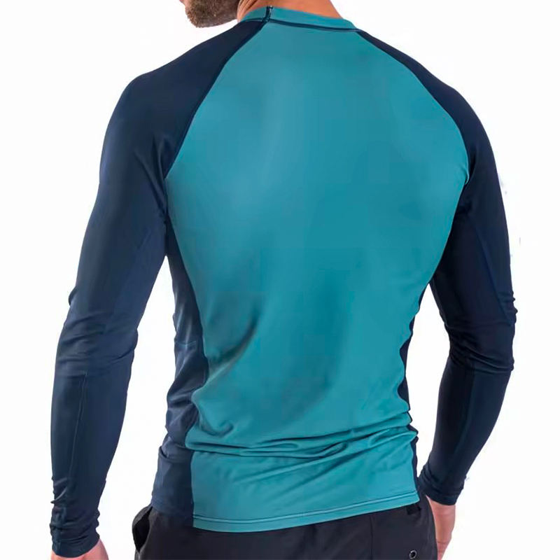 Men’s UPF 50+ UV protection long sleeve mesh shirt quick dry breathable outdoor top back view