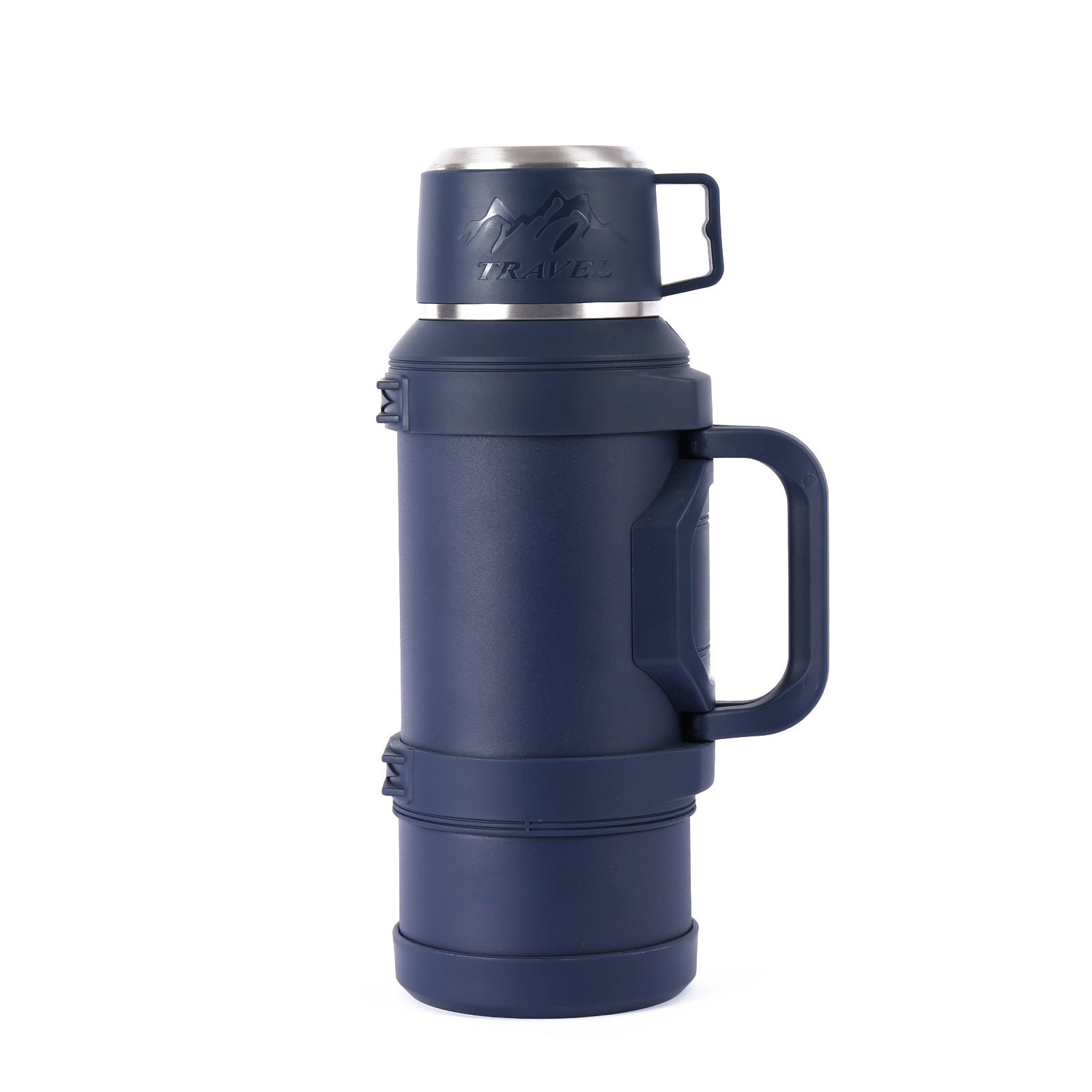 Navy Blue 1700ml Thermos Flask with Leak-Proof Design