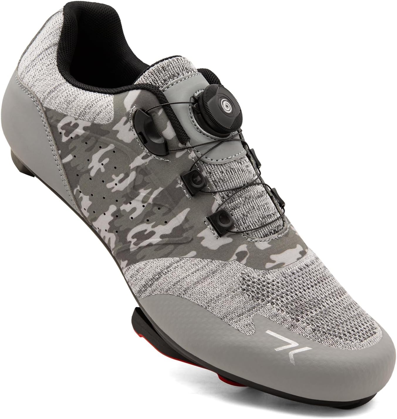 camouflage grey cycling shoes compatible with SPD SPD-SL cleats lightweight road cycling shoes